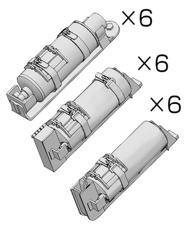 MJ Miniatures 1/35 Scale WWII German Fire Extinguisher Set with Decals
