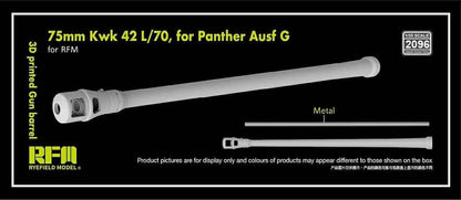 Rye Field Model 1/35 Panther G 75mm Kwk42 L/70 Gun Barrel Parts