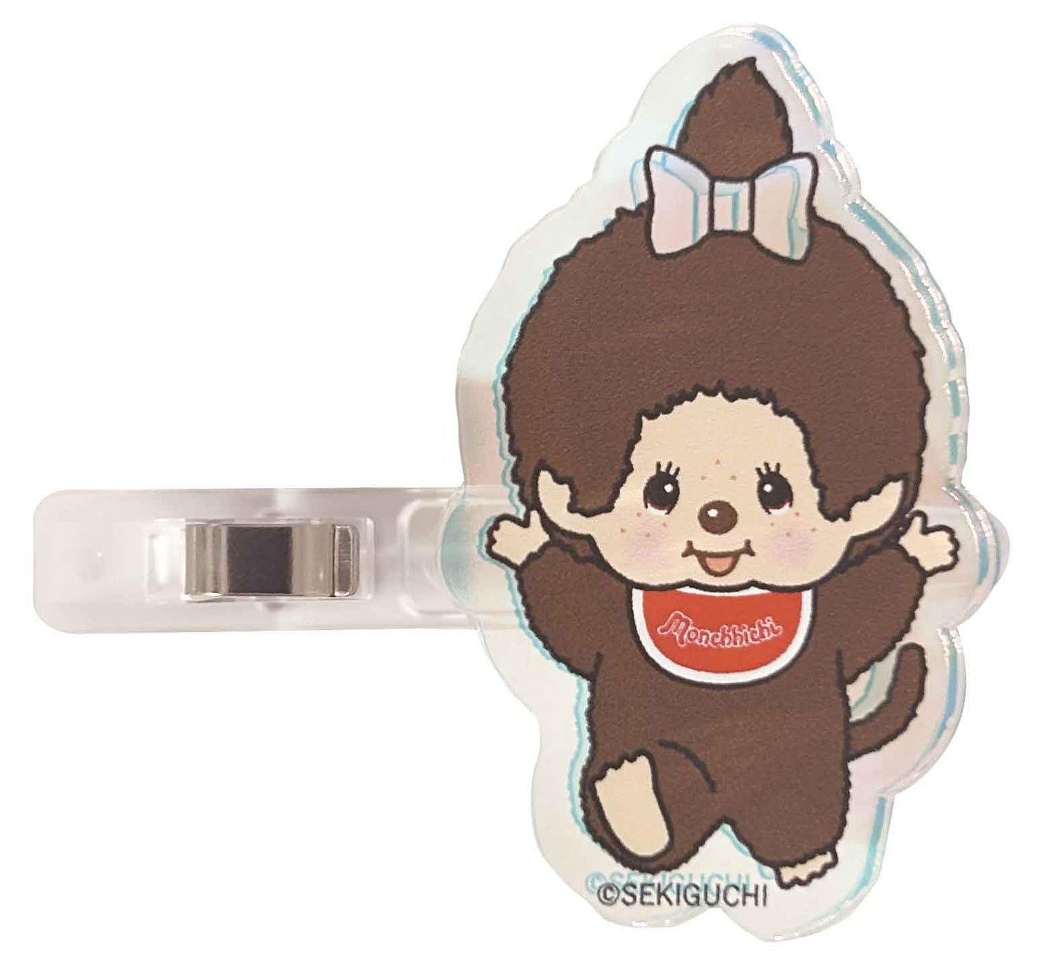 I Planning Monchhichi Aurora Acrylic Hair Clip Twins 40mm
