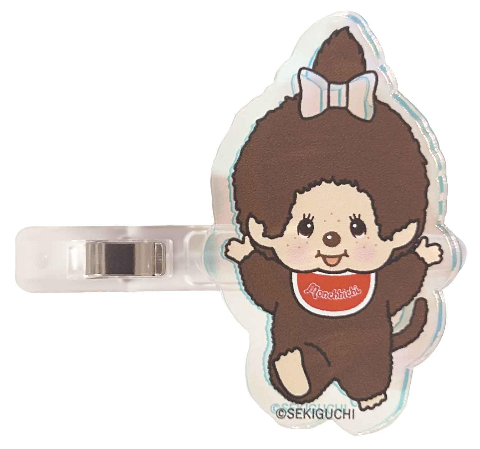 I Planning Monchhichi Aurora Acrylic Hair Clip Twins 40mm