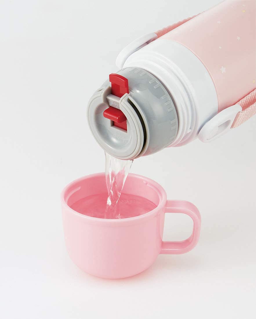 Skater Stainless Steel Water Bottle Replacement Cup Pink