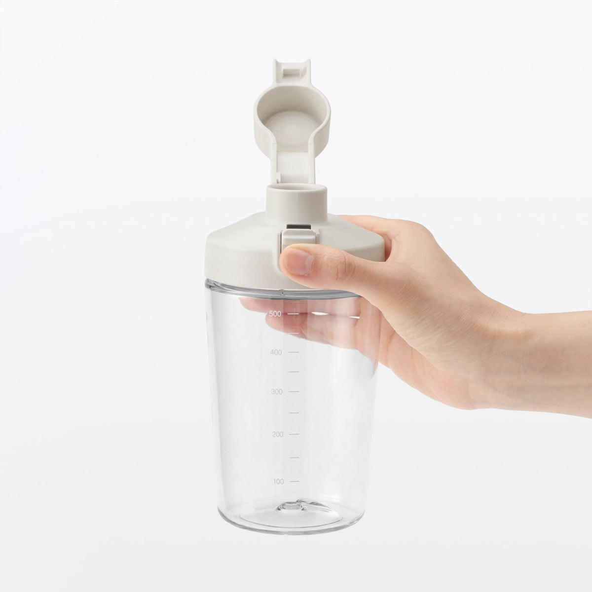 MUJI Easy-to-Clean Wide Mouth One-Touch Bottle 500mL