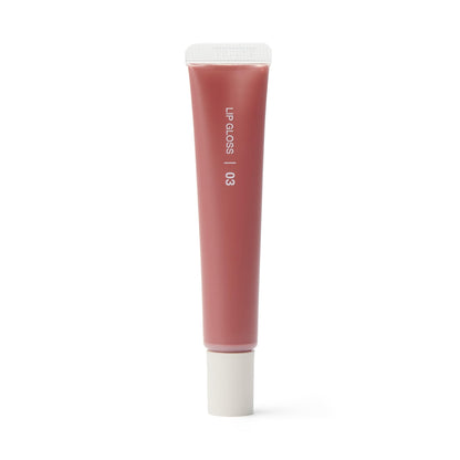 Mujirushiryouhin Lip Gloss Pink Brown 10.5g for a Natural Shine