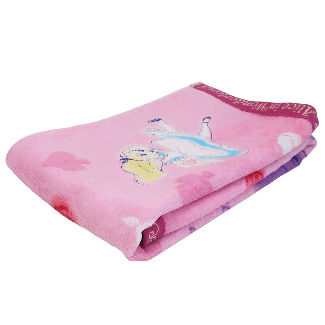 Marushin Disney Alice Face Towel Antibacterial Cotton 34x80cm