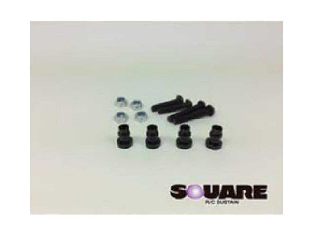TAMIYA Square Aluminum Damper End Ball Black for Model Kits