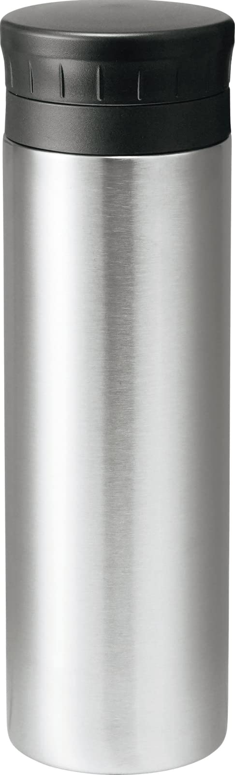 Kakusee Vacuum Insulated Water Bottle 300ml Silver with Ice Stopper