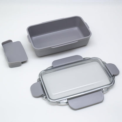 OSK Lunch Box with Dividers Calm Color 500ml Gray