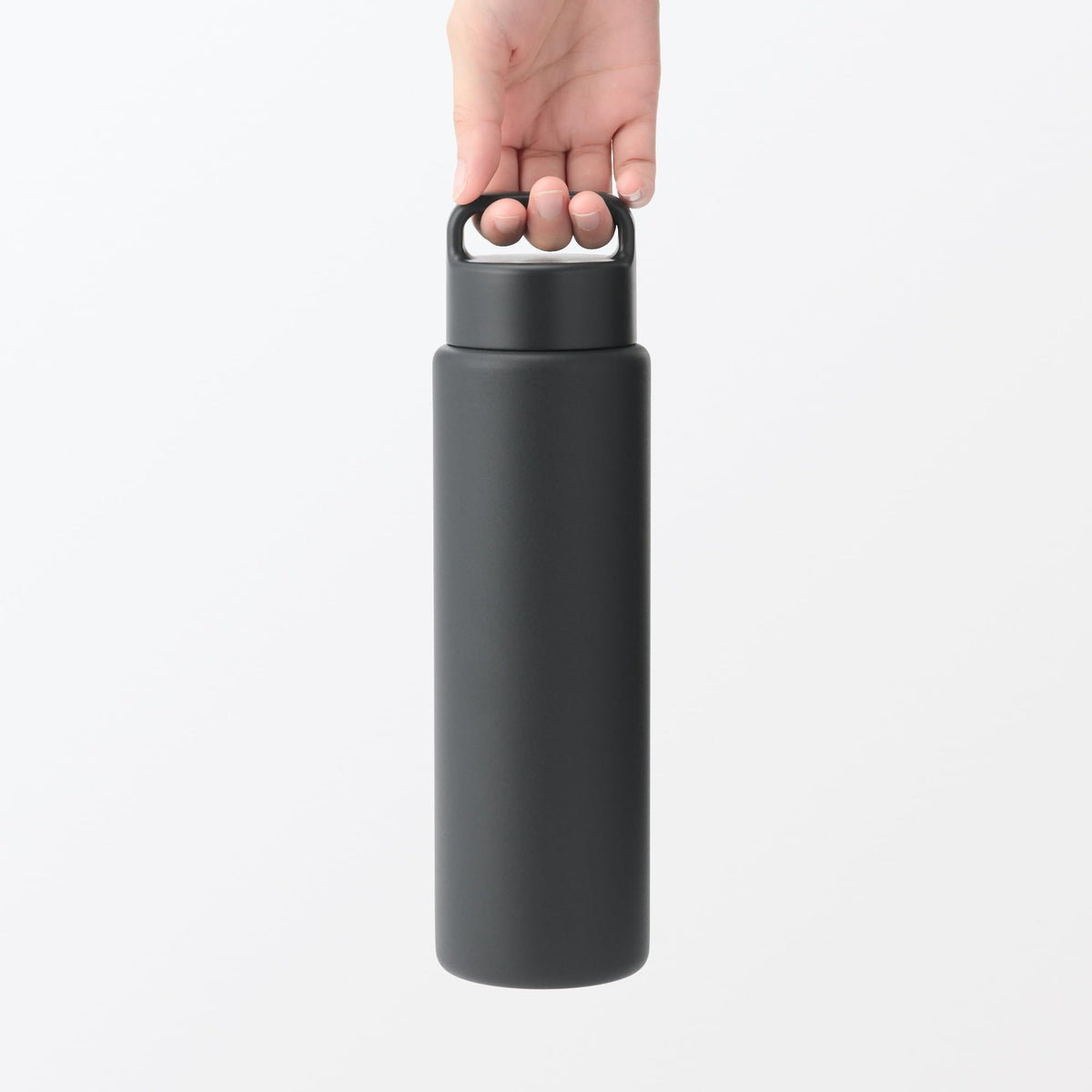 MUJI Vacuum Insulated Bottle with Handle 750mL Black