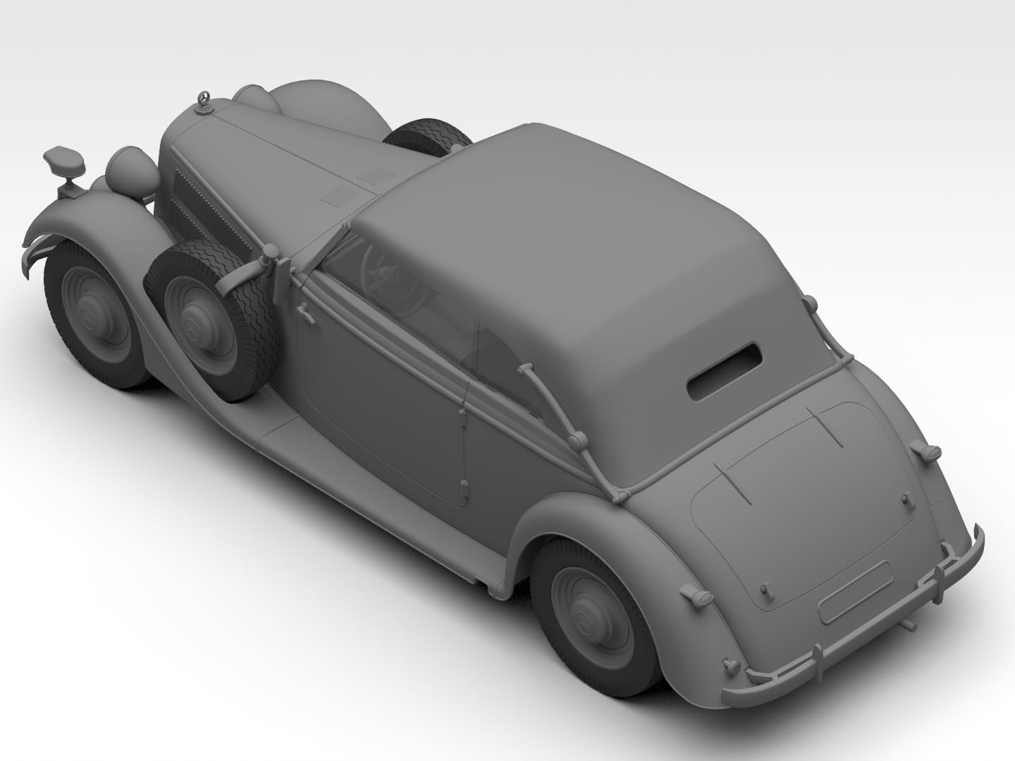 ICM 1/35 German Typ320 Soft Top Staff Car Model Kit