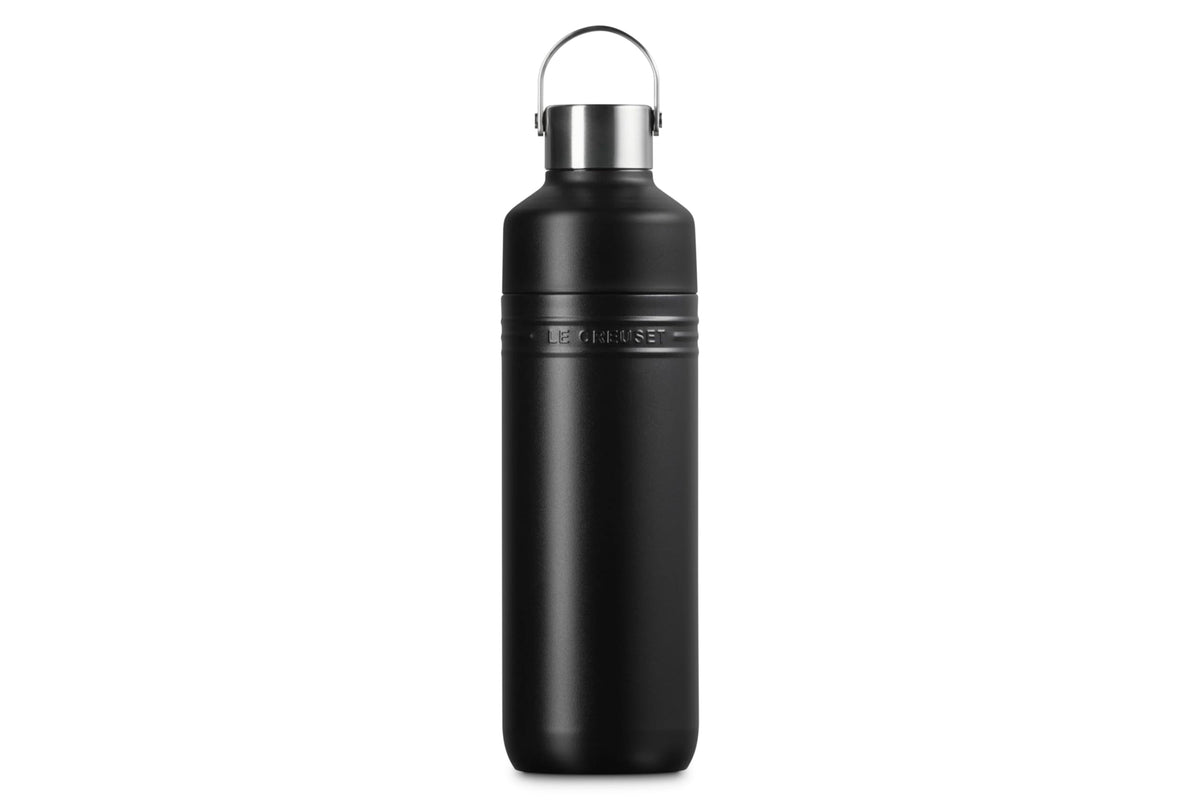 Le Creuset Bottle 1000ml Vacuum Insulated Matte Black for On-the-Go