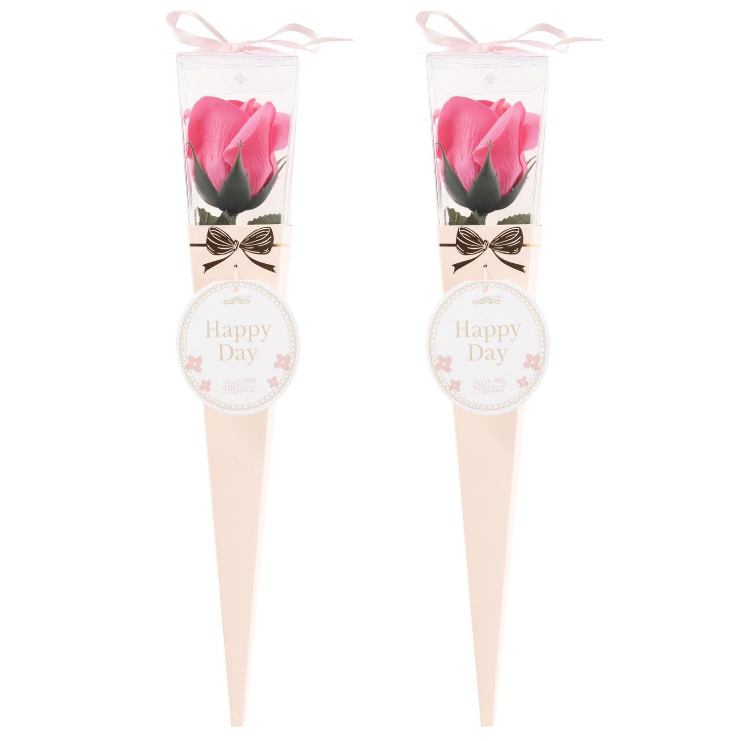 Q-FLA Bath Soak with Soap Flower Bouquet Gift Set