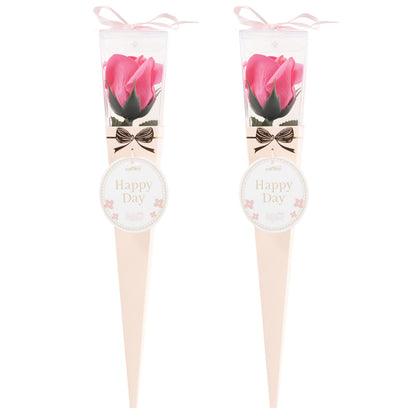 Q-FLA Bath Soak with Soap Flower Bouquet Gift Set