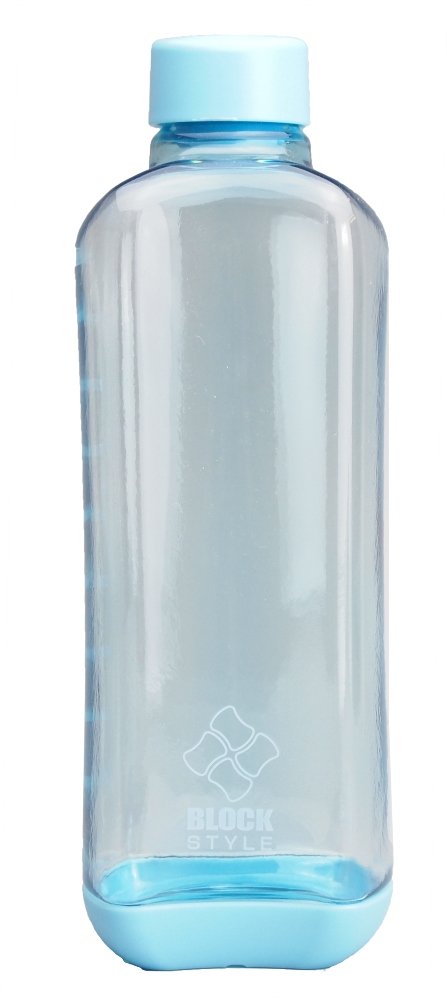Paarukinzoku Water Bottle 1000ml Blue Block Style for Everyday Use