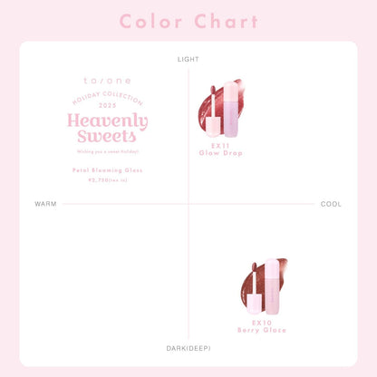 to/one Petal Blooming Gloss Holiday Collection EX11 Glow Drop Lip Gloss