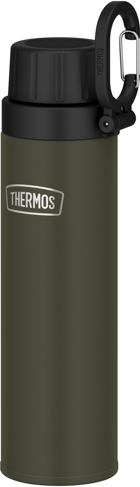 THERMOS Outdoor Series Insulated Carbonated Beverage Bottle with Carry Loop, Khaki 500ml