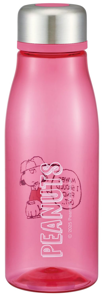 Skater Water Bottle with Tea Strainer 500ml Snoopy Lucy Color Series