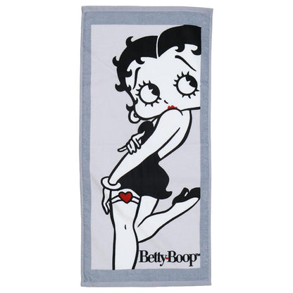 Inukaitaoru Betty Boop Monochrome Face Towel for Daily Use