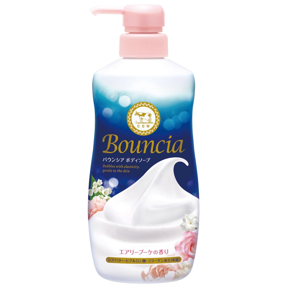 Bouncia Body Soap Airy Bouquet Scent 480ml with Pump