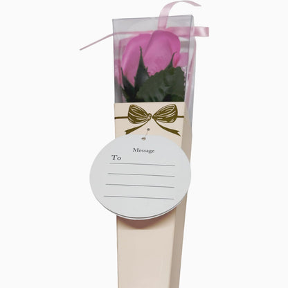 Q-FLA Bath Soak Soap Flower Bouquet Gift Set Pink 6 Pieces