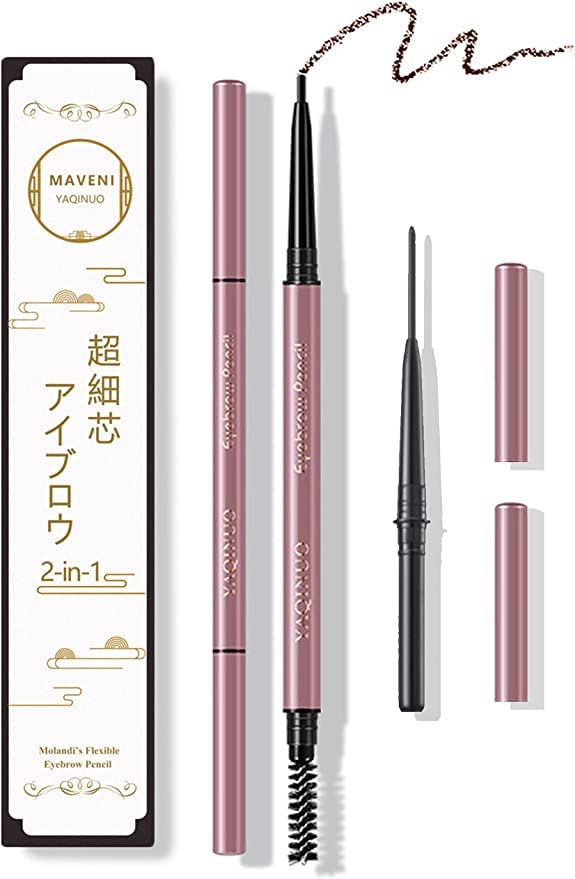 MAVENI Ultra-Fine Eyebrow Pencil with Brush Coffee Brown