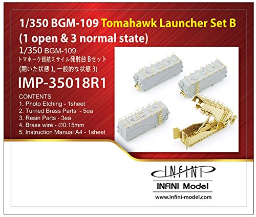 Infinity Model 1/350 U.S. Military Tomahawk Missile Set B Model Parts