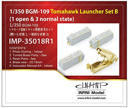 Infinity Model 1/350 U.S. Military Tomahawk Missile Set B Model Parts