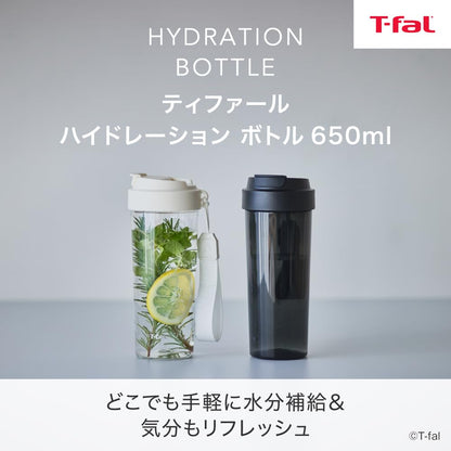 T-Fal Tritan Water Bottle 650ml Easy Open BPA-Free Hydration Bottle