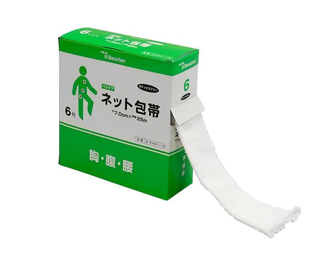 AS ONE Latex-Free Net Bandage Size 6 for Comfortable Support