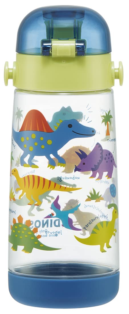 Skater Dinosaur Picture Water Bottle 480ml for Kids
