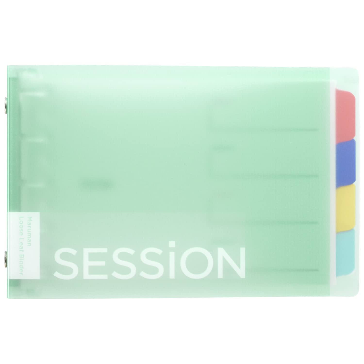 Maruman Loose Leaf Binder Mini Size 5 Hole Mint Green