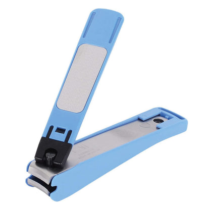 KAI Nail Clipper M Curved Blade Japanese Stainless Steel Blue