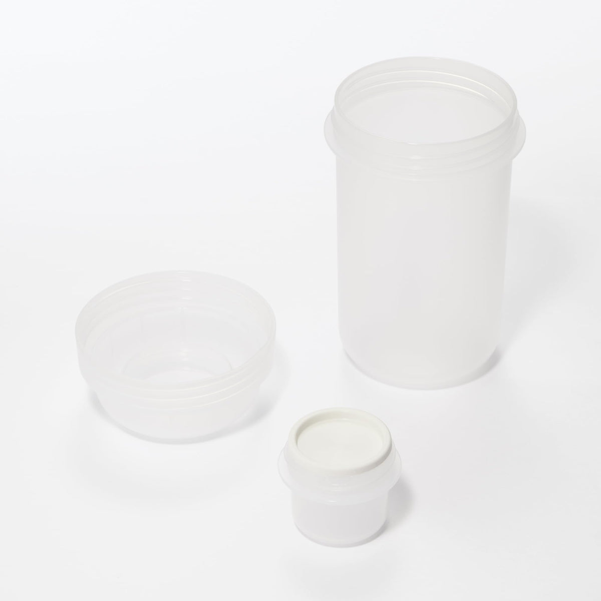 MUJI Clear Lunch Capsule with Topping Cup 450mL for Japanese Skincare
