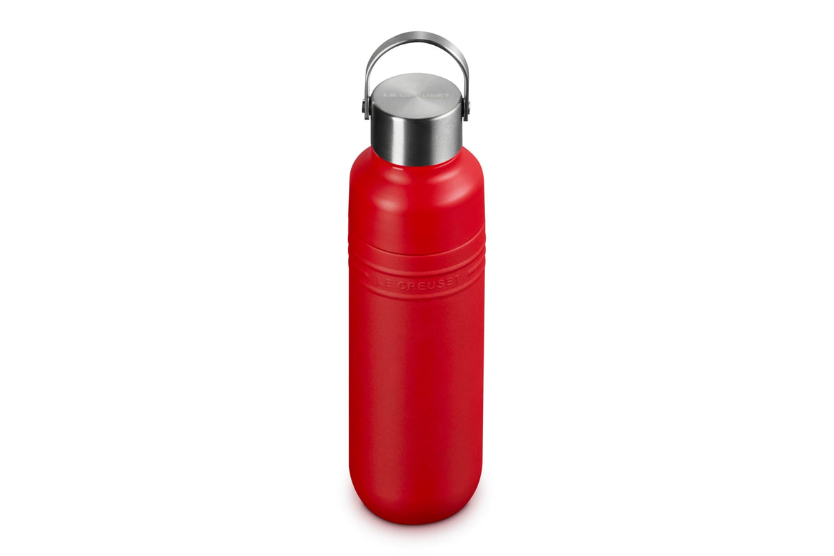 Le Creuset Insulated Bottle 500ml Cherry Red for On-the-Go Convenience