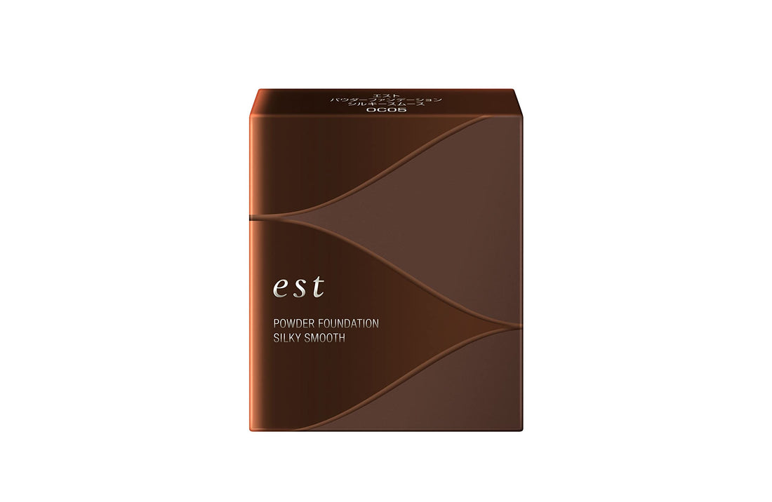 est Silky Smooth Powder Foundation OC05 0.35oz for Flawless Finish