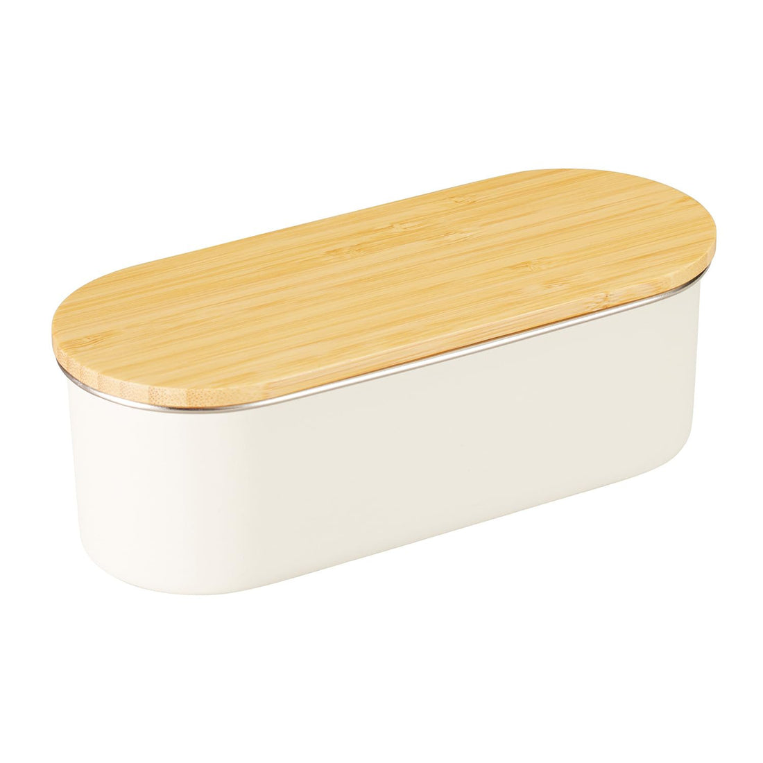 nonoji Stainless Slim Lunch Box with Natural Wood Lid