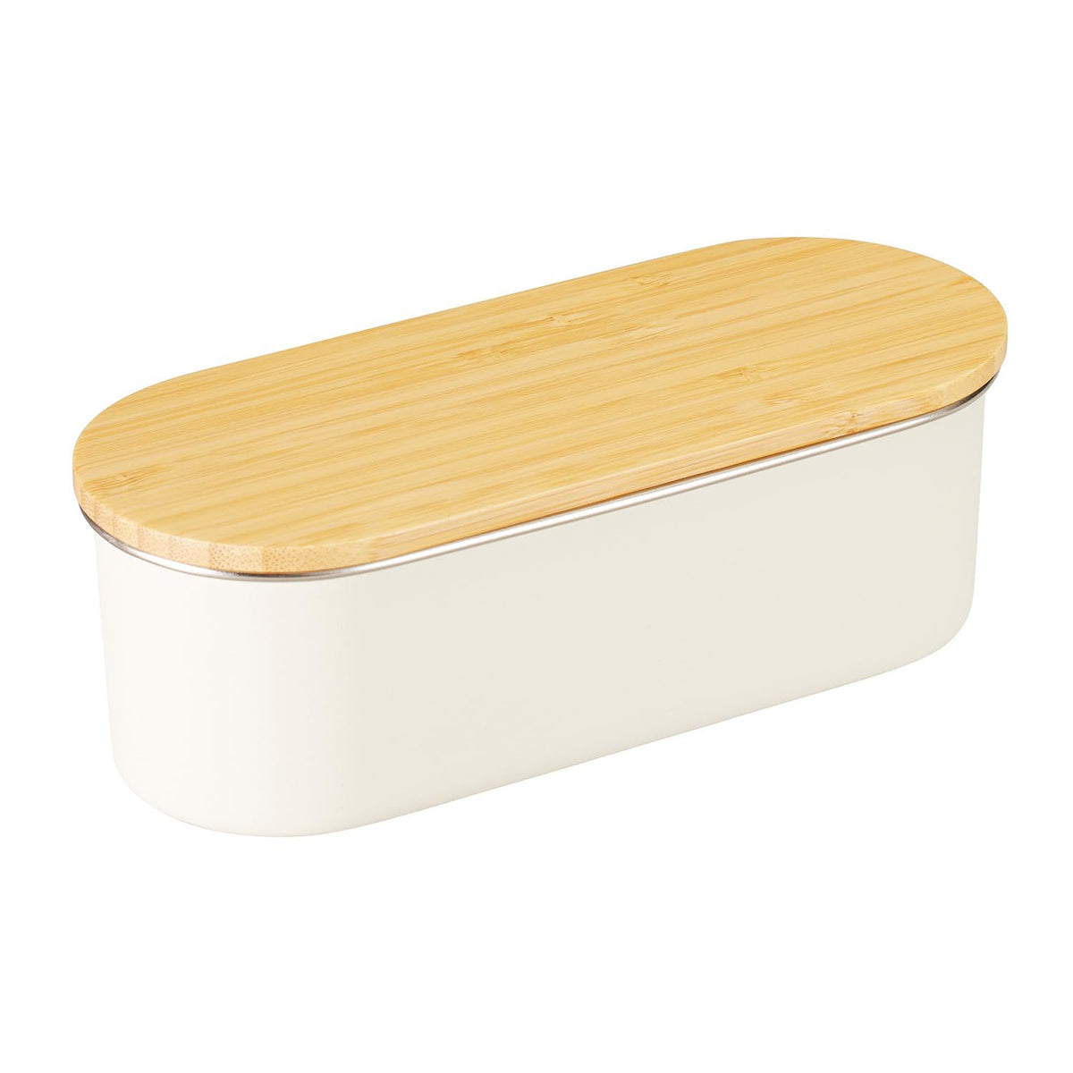 nonoji Stainless Slim Lunch Box with Natural Wood Lid