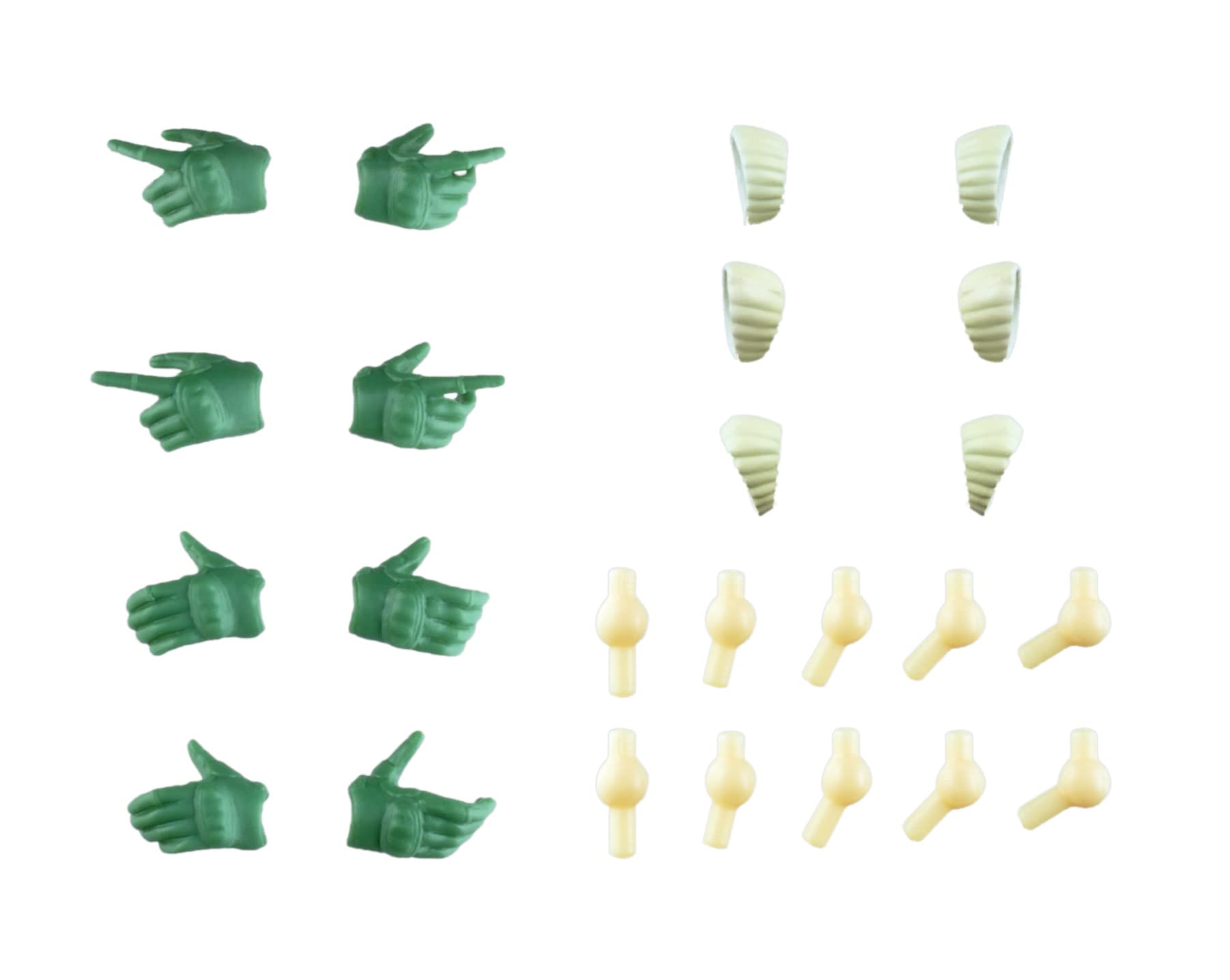 TOMYTEC Little Armory Tactical Gloves for LAOP10 Green Model Parts