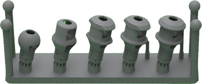 Master 1/72 Scale Model Muzzle Brake Set for WW2 German Guns