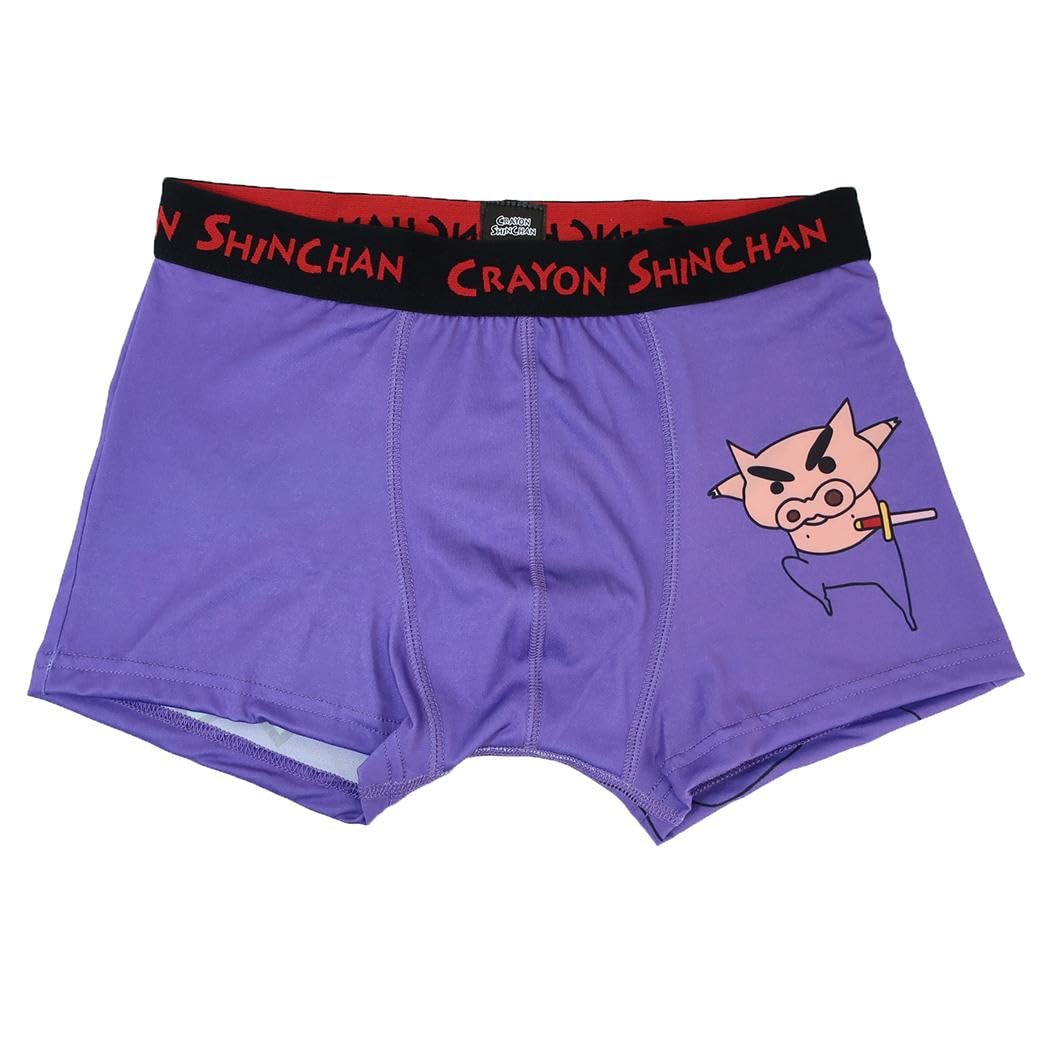 Small Planet Crayon Shin-chan Boxer Briefs Featuring Buriburi Zaemon Size M