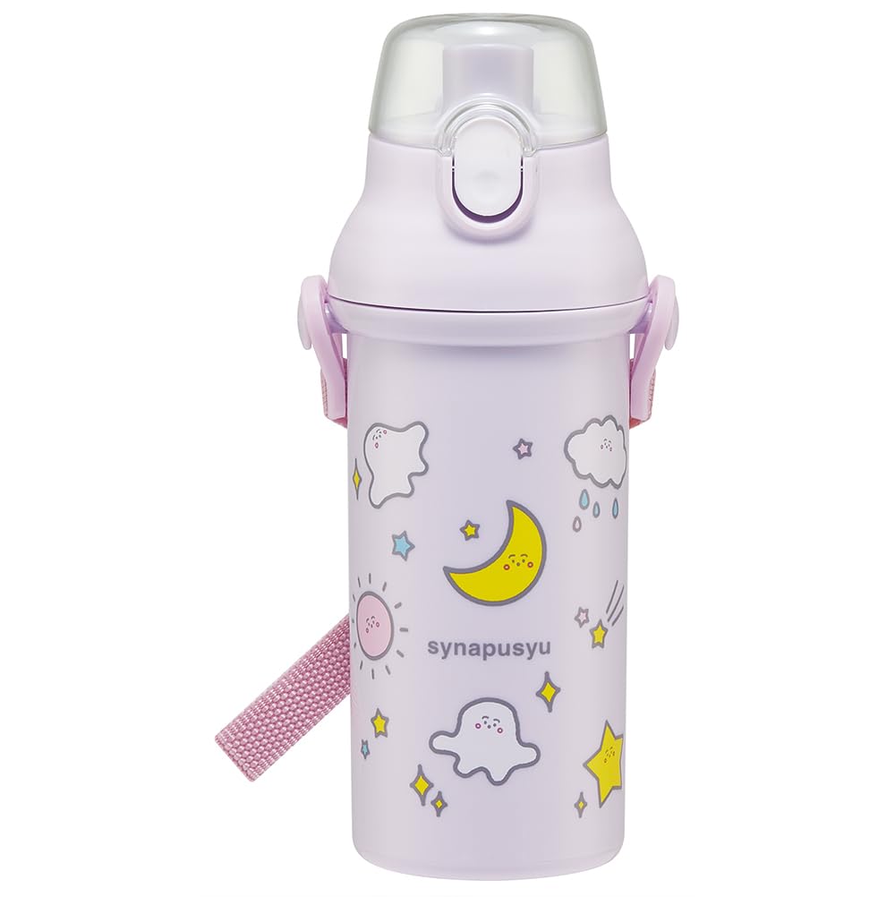 Skater Kids Water Bottle 480ml Easy Sip Plastic Made in Japan