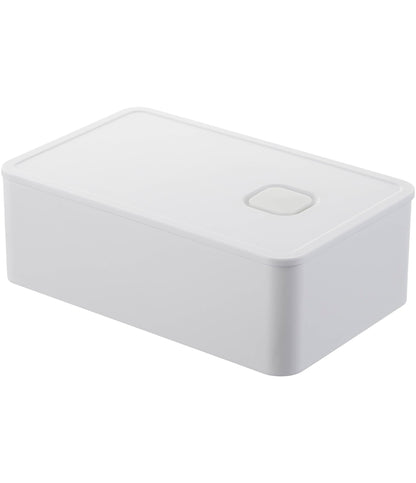 Yamazaki Sealed Lunch Box with Valve White 14.7X9.2X5cm