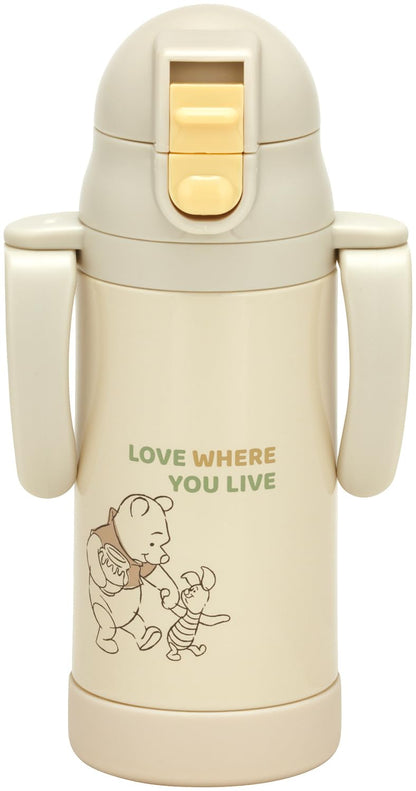 Skater 2WAY Stainless Steel Baby Mug with Straw 350ml