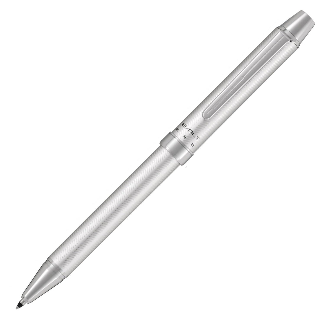 PILOT 2+1 Evolt Multifunction Ballpoint Pen, Herringbone Silver BTHE150RHS