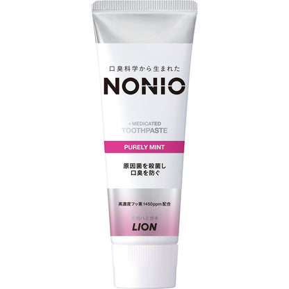 LION NONIO Purely Mint Toothpaste 130g for Fresh Breath
