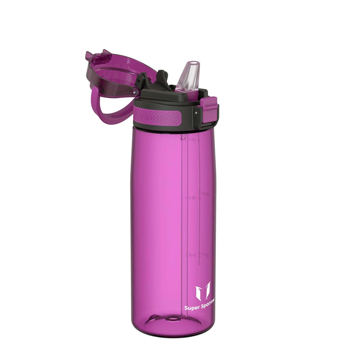 Super Sparrow Water Bottle 750ml BPA-Free with Straw