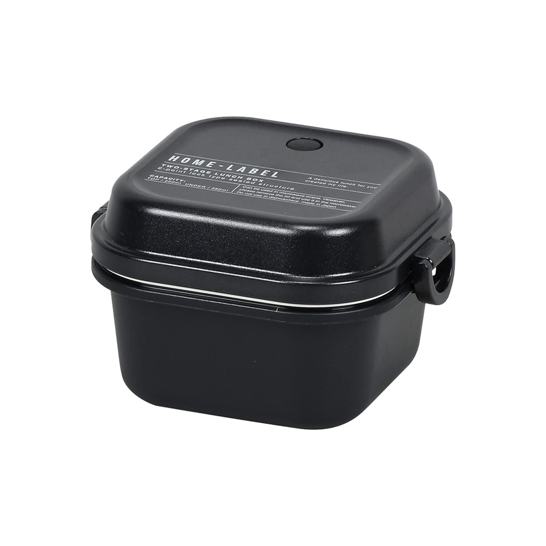 Paarukinzoku Square Lunch Box Large Size Black Made in Japan