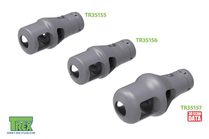 T-rex Studio 1/35 Scale Model Parts Set of 4 German 8.8cm KwK PaK Muzzle Brakes