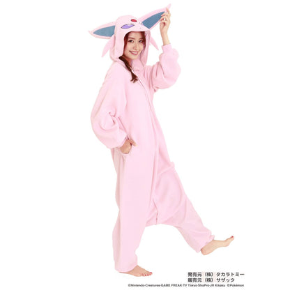 SAZAC Character Fleece Onesie Pajamas Pokémon Espeon Adult Size