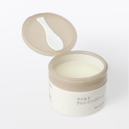 MUJI Mild Cleansing Balm with Spatula 90g for Gentle Makeup Removal