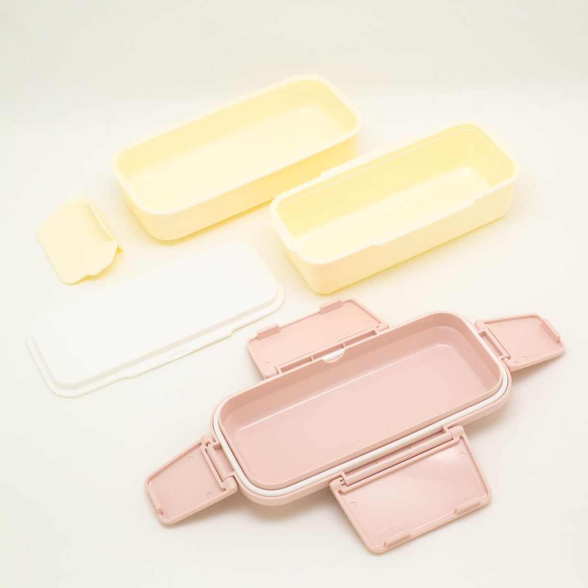 OSK Bento Box Two-Tier Lunch Box 600ml with Dividers Made in Japan